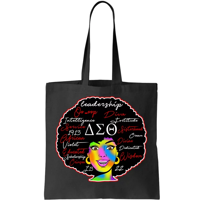 Delta Sorority Sigma Theta Paraphernal Tote Bag