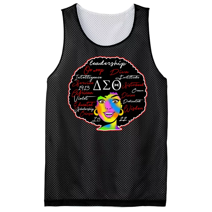 Delta Sorority Sigma Theta Paraphernal Mesh Reversible Basketball Jersey Tank