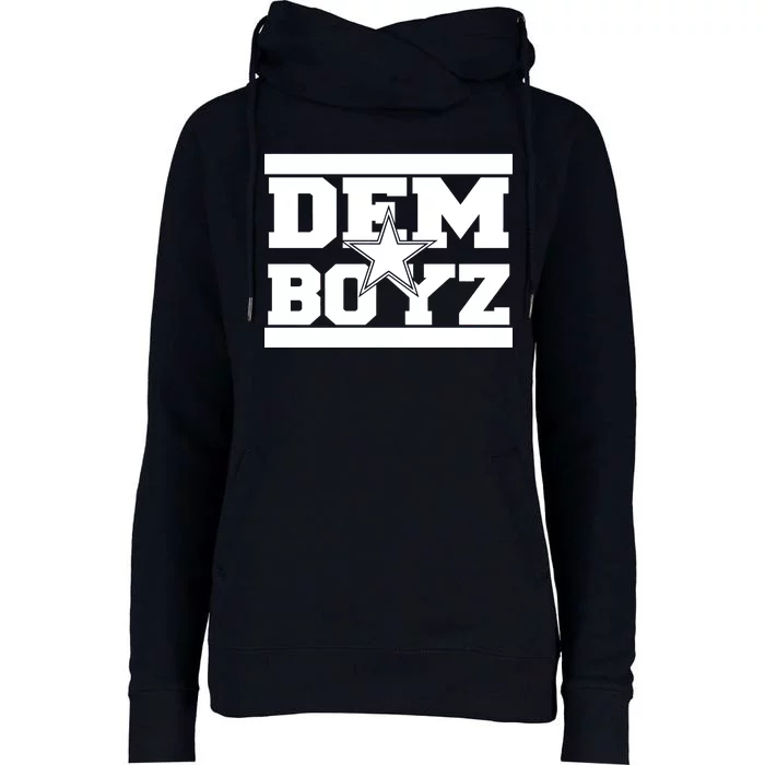 Dem Boyz Boys Dallas Texas Star Fan Pride Womens Funnel Neck Pullover Hood