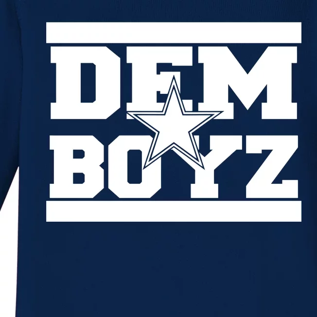 Dem Boyz Boys Dallas Texas Star Fan Pride Baby Long Sleeve Bodysuit