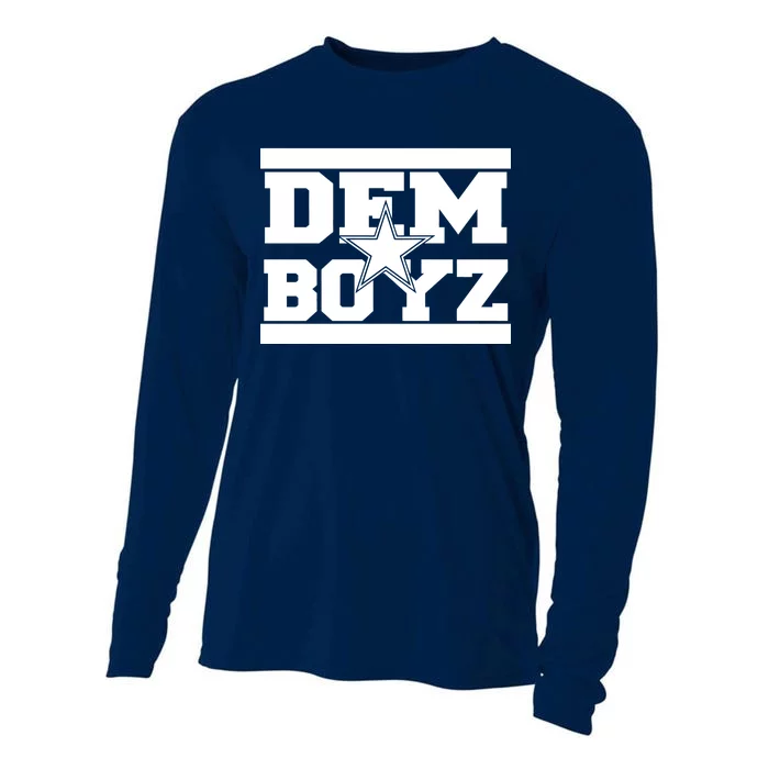 Dem Boyz Boys Dallas Texas Star Fan Pride Cooling Performance Long Sleeve Crew