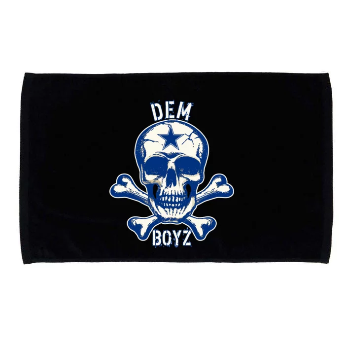 DEM BOYZ Dallas Skull Crossbones Star Texas Fan Pride Microfiber Hand Towel