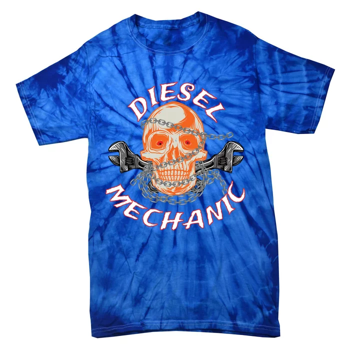 Diesel Engine Mechanic Gift Tie-Dye T-Shirt