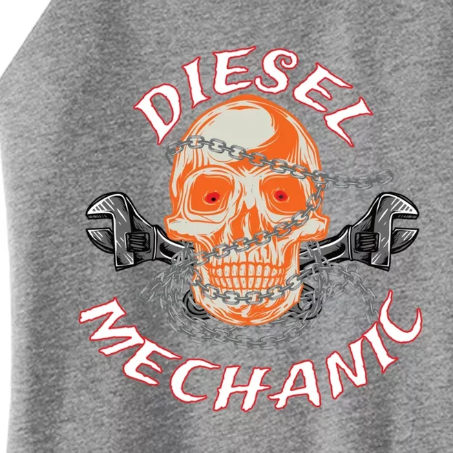 Diesel Engine Mechanic Gift Women’s Perfect Tri Rocker Tank