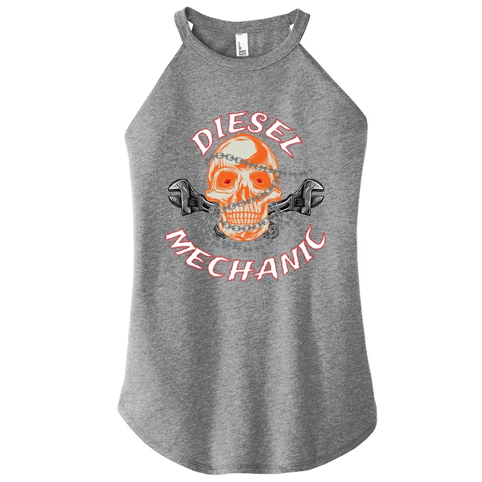 Diesel Engine Mechanic Gift Women’s Perfect Tri Rocker Tank