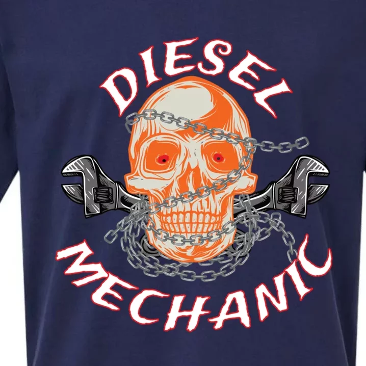 Diesel Engine Mechanic Gift Sueded Cloud Jersey T-Shirt