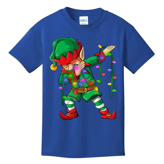 Dabbing Elf Merry Christmas Matching Family Cool Gift Kids T-Shirt