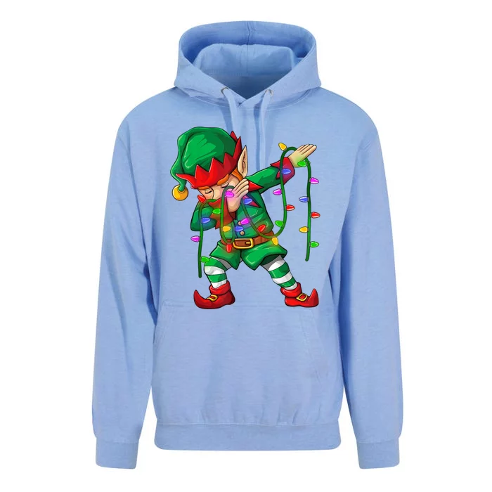 Dabbing Elf Merry Christmas Matching Family Cool Gift Unisex Surf Hoodie