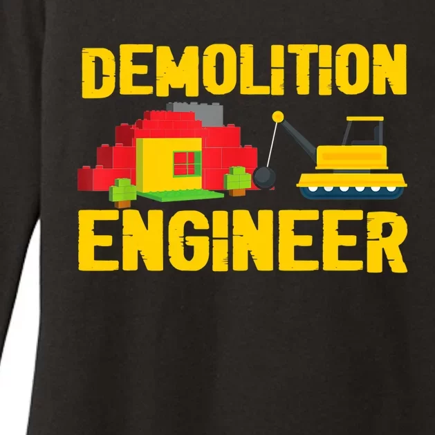 Demolition Engineer Master Builder Building Blocks Bricks Womens CVC Long Sleeve Shirt