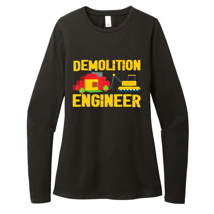 Demolition Engineer Master Builder Building Blocks Bricks Womens CVC Long Sleeve Shirt