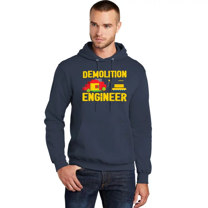 Demolition Engineer Master Builder Building Blocks Bricks Tall Hoodie