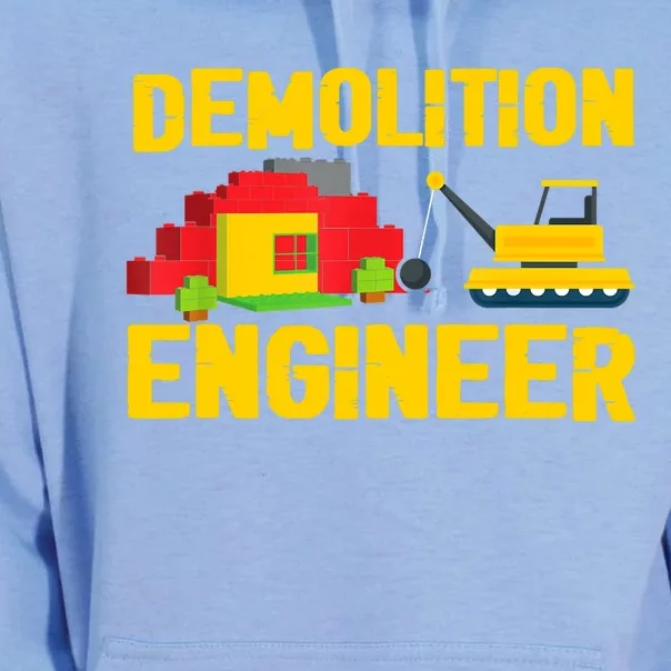 Demolition Engineer Master Builder Building Blocks Bricks Unisex Surf Hoodie