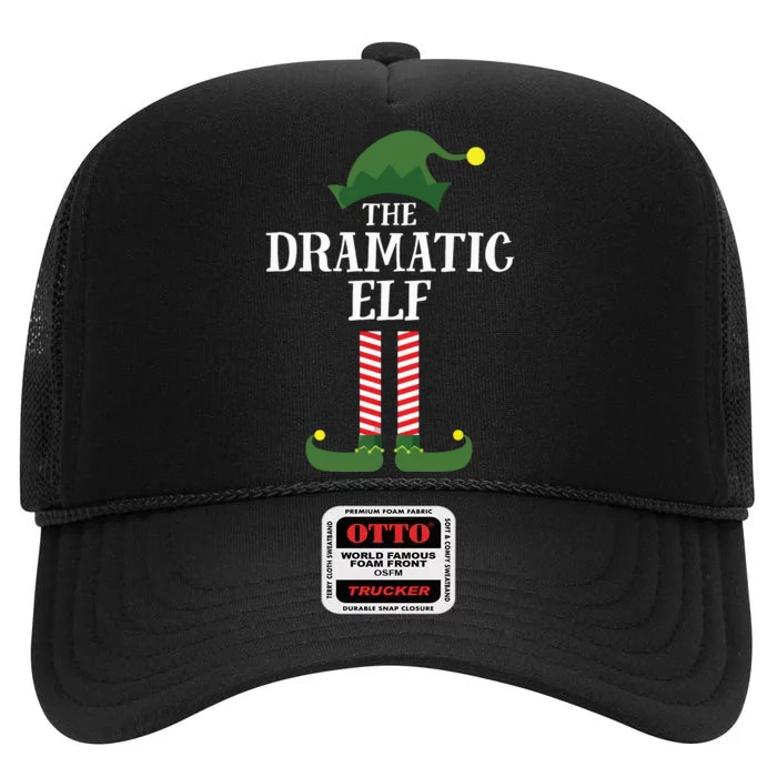 Dramatic Elf Matching Family Group Christmas Party High Crown Mesh Trucker Hat