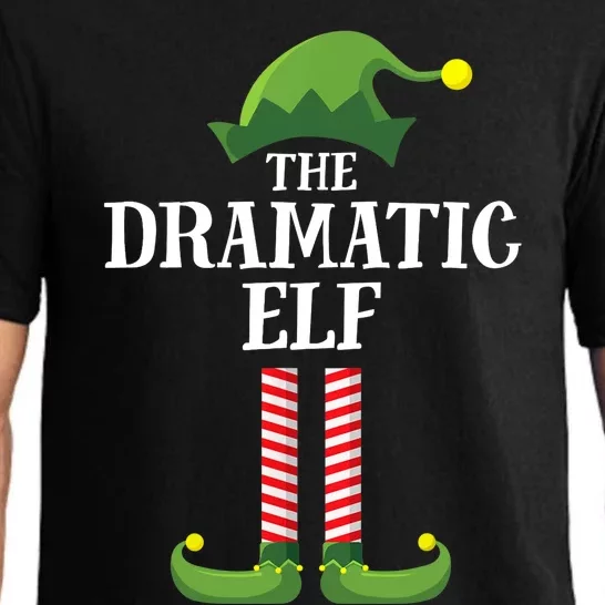 Dramatic Elf Matching Family Group Christmas Party Pajama Set