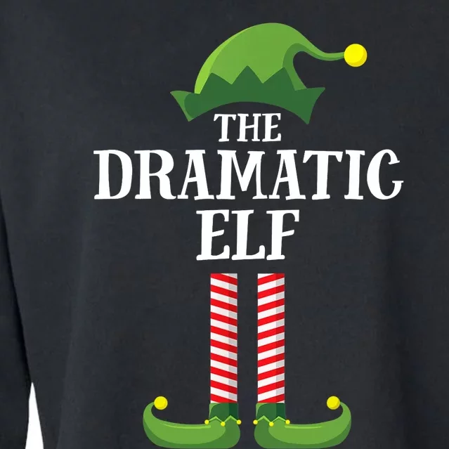 Dramatic Elf Matching Family Group Christmas Party Cropped Pullover Crew