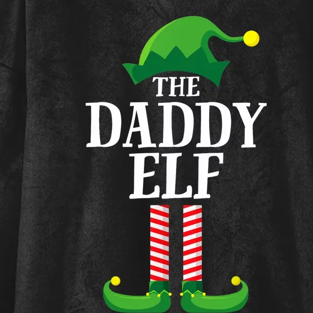 Daddy Elf Matching Family Group Christmas Party Hooded Wearable Blanket