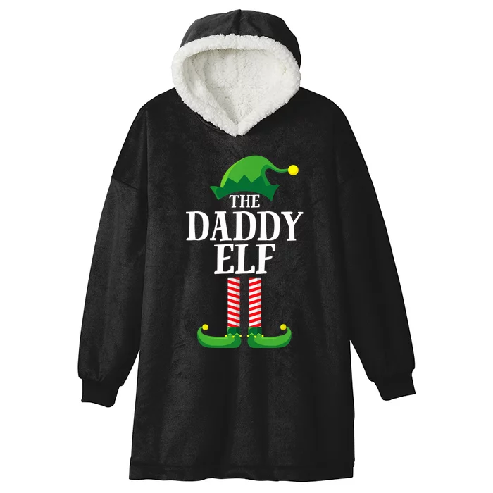 Daddy Elf Matching Family Group Christmas Party Hooded Wearable Blanket