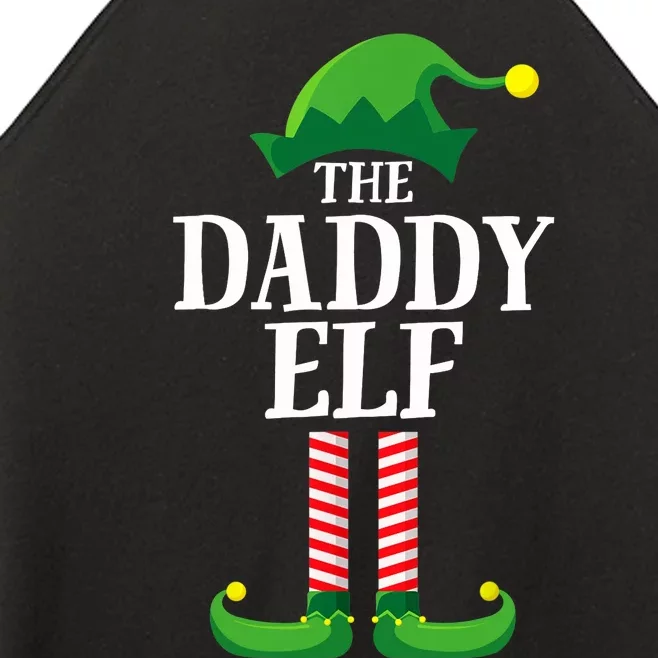 Daddy Elf Matching Family Group Christmas Party Women’s Perfect Tri Rocker Tank