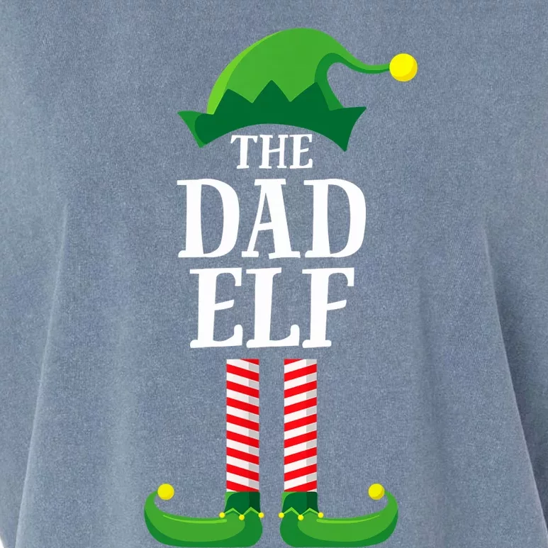 Dad Elf Matching Family Group Christmas Garment-Dyed Women's Muscle Tee