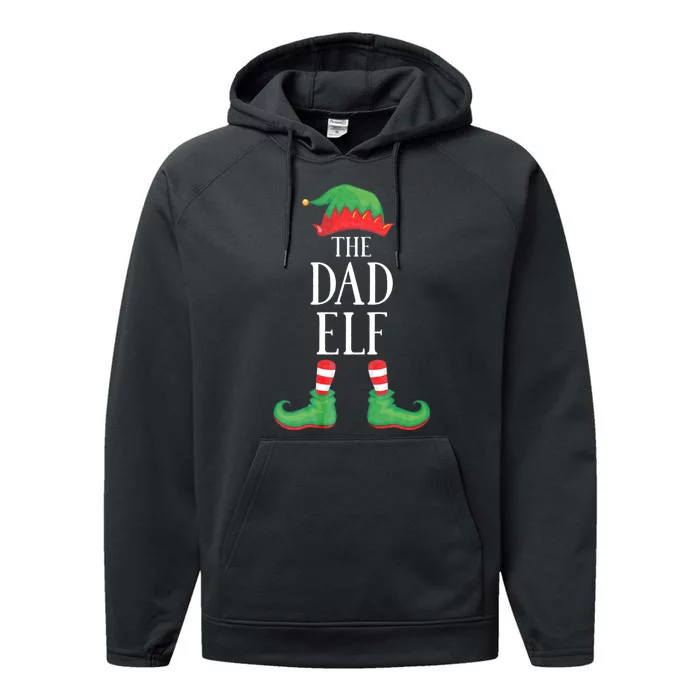 Dad Elf Matching Group Xmas Funny Family Christmas Performance Fleece Hoodie