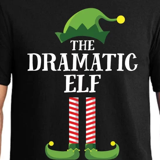 Dramatic Elf Matching Family Group Christmas Party Pajama Set