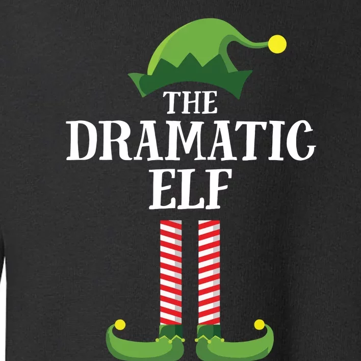 Dramatic Elf Matching Family Group Christmas Party Toddler Sweatshirt