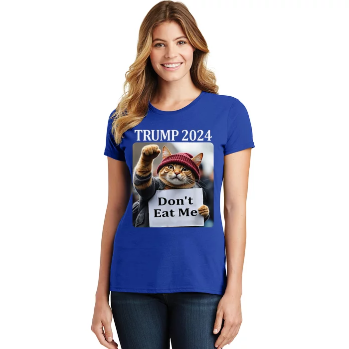 DonT Eat Me Cats For Trump 2024 Women's T-Shirt