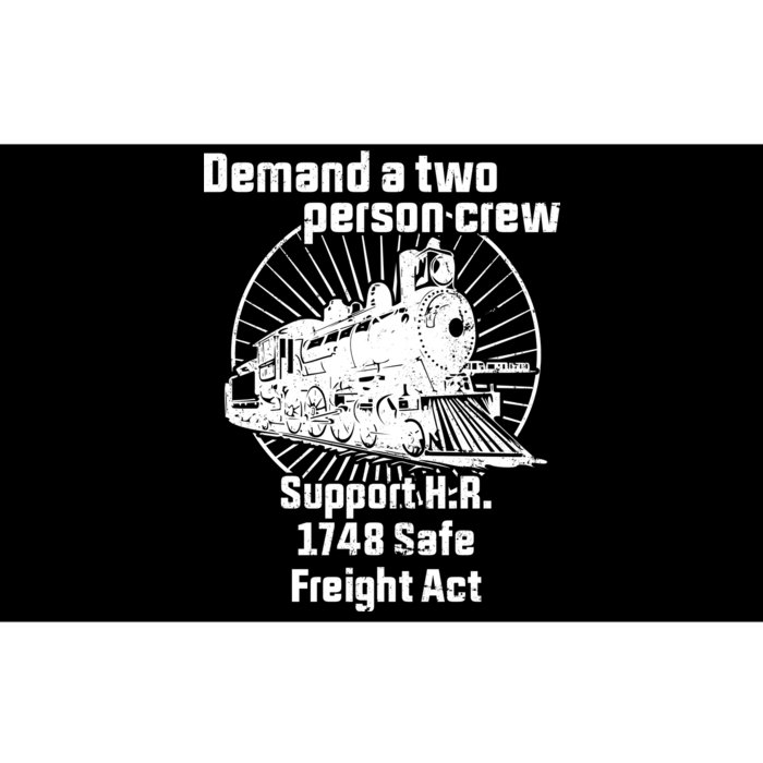 Demand A Two Person Crew Trains Bumper Sticker