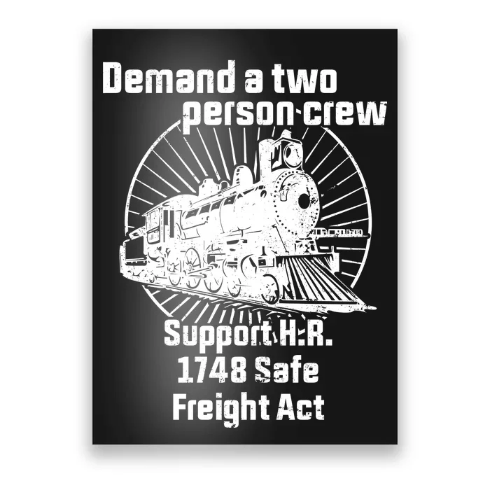 Demand A Two Person Crew Trains Poster