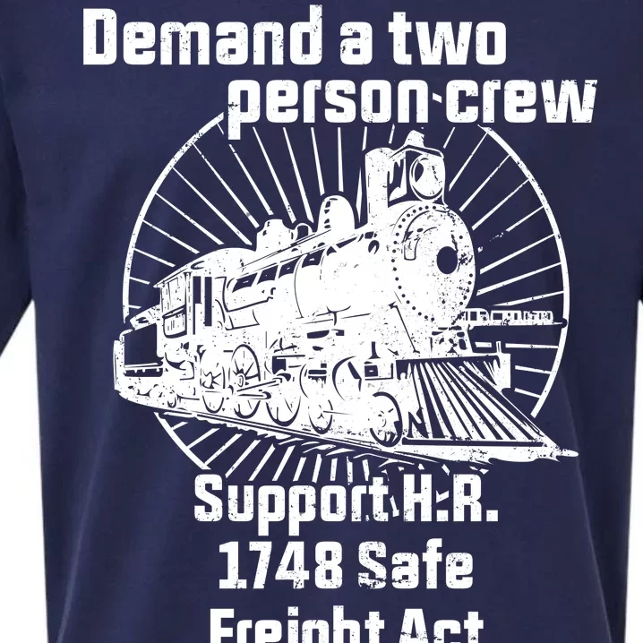 Demand A Two Person Crew Trains Sueded Cloud Jersey T-Shirt