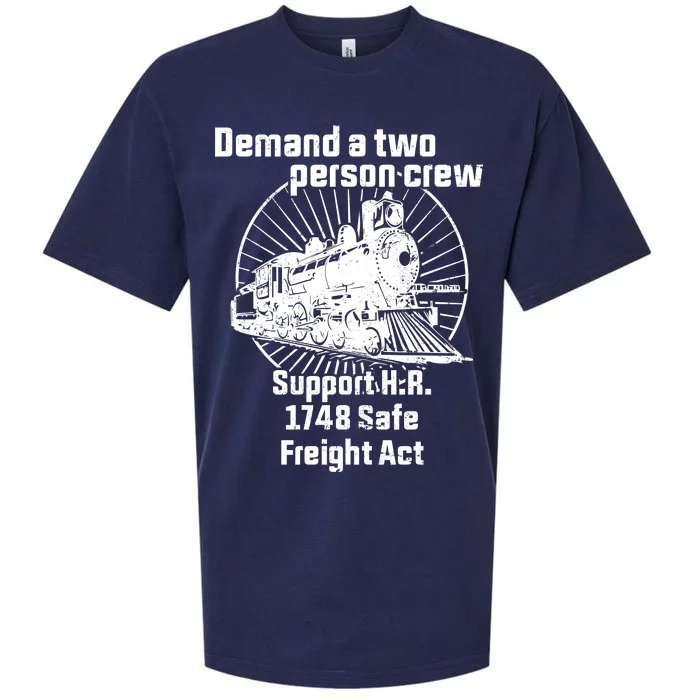 Demand A Two Person Crew Trains Sueded Cloud Jersey T-Shirt