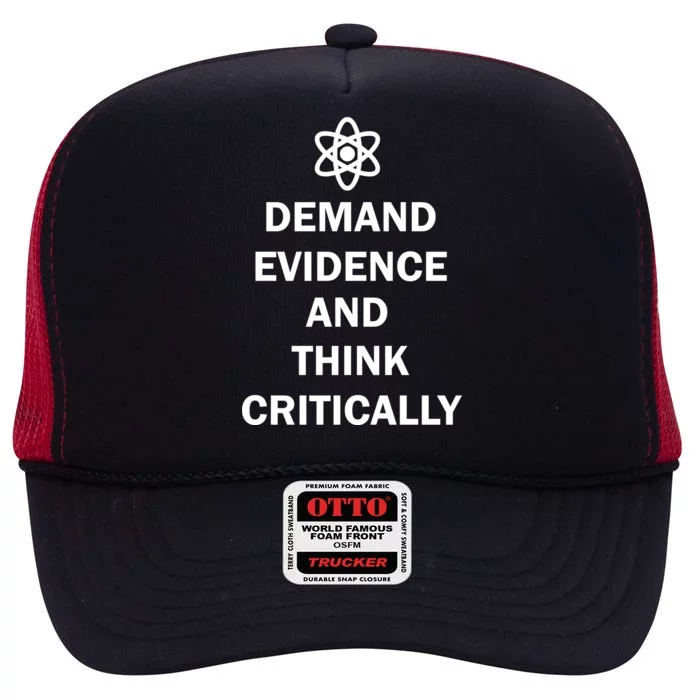 Demand Evidence And Think Critically High Crown Mesh Trucker Hat