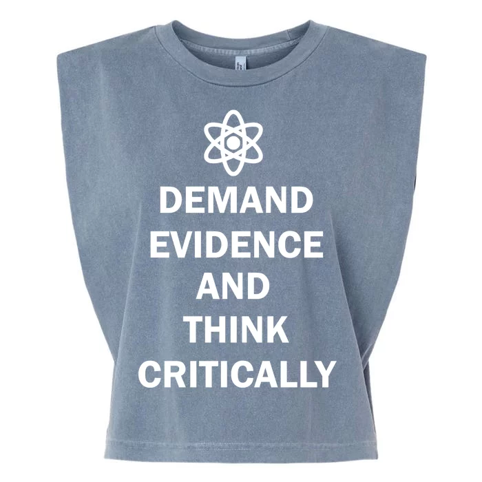 Demand Evidence And Think Critically Garment-Dyed Women's Muscle Tee