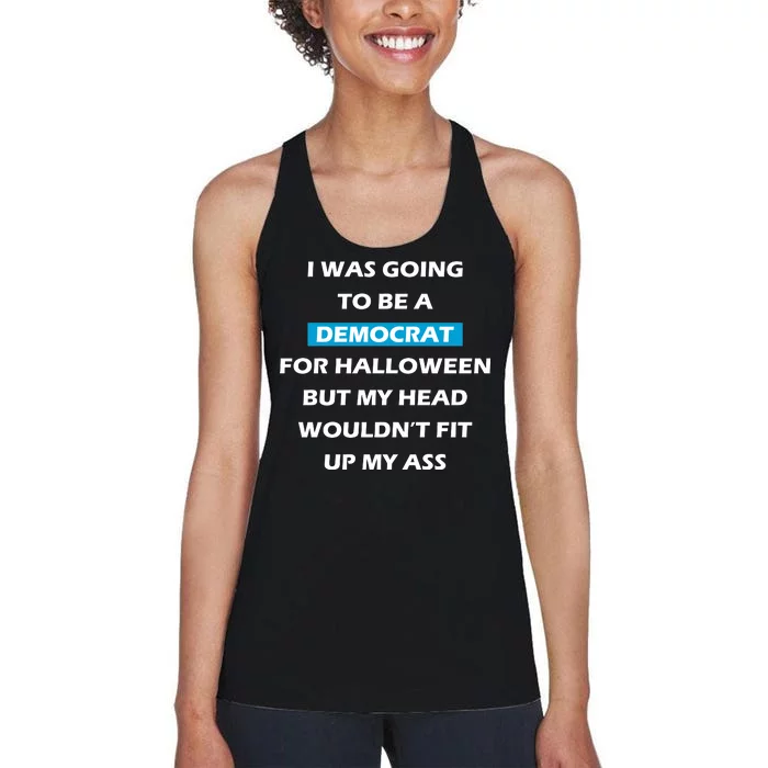 Democrat For Halloween Women's Racerback Tank