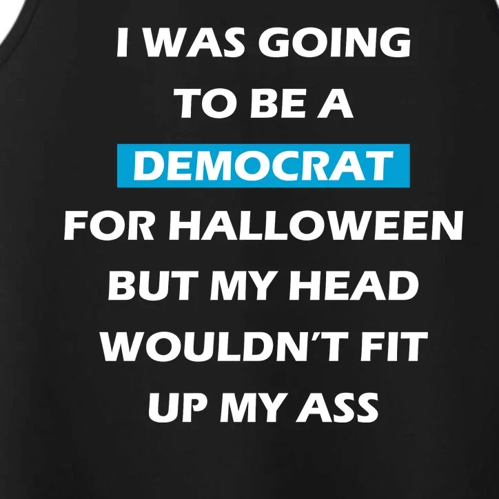 Democrat For Halloween Performance Tank