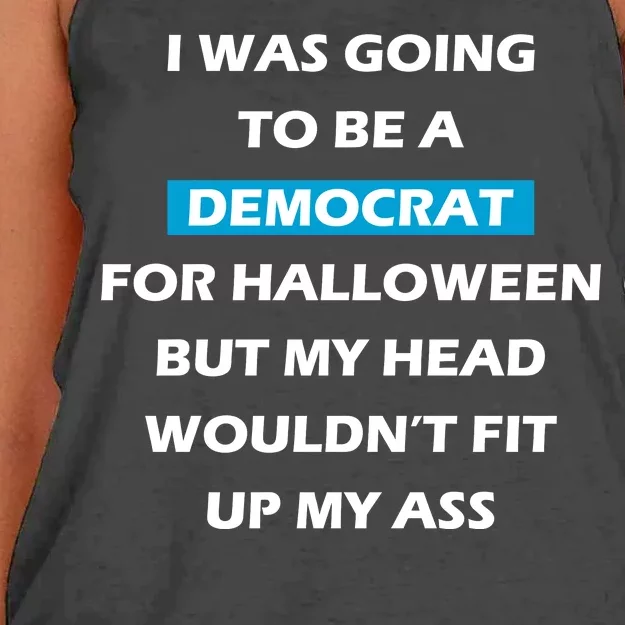 Democrat For Halloween Women's Knotted Racerback Tank