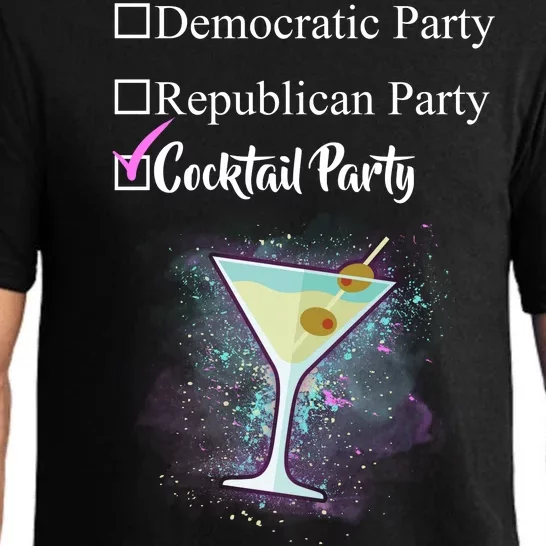 Democratic Republican Wine Party Pajama Set