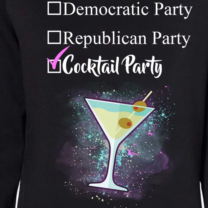 Democratic Republican Wine Party Womens California Wash Sweatshirt