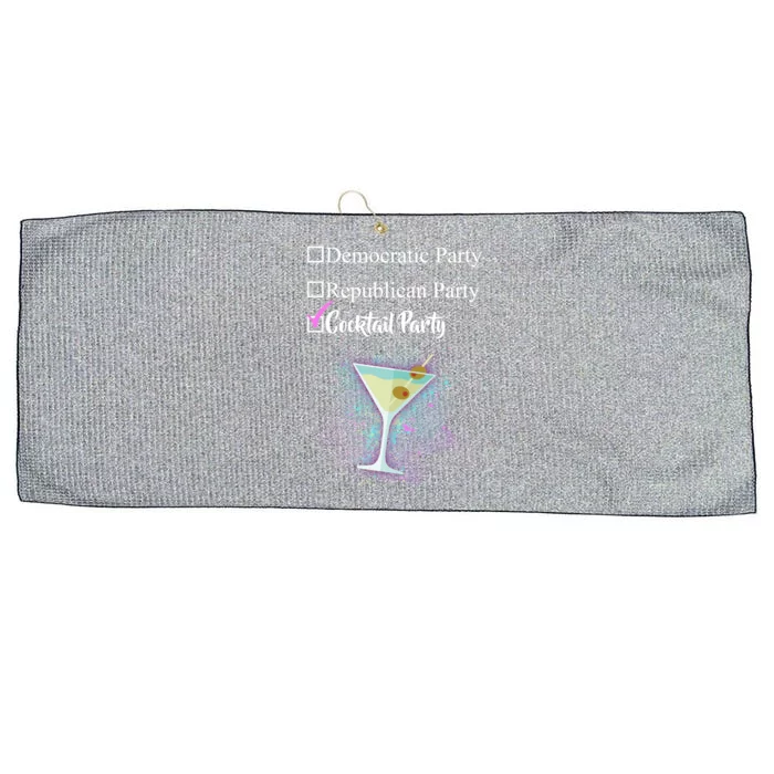 Democratic Republican Wine Party Large Microfiber Waffle Golf Towel