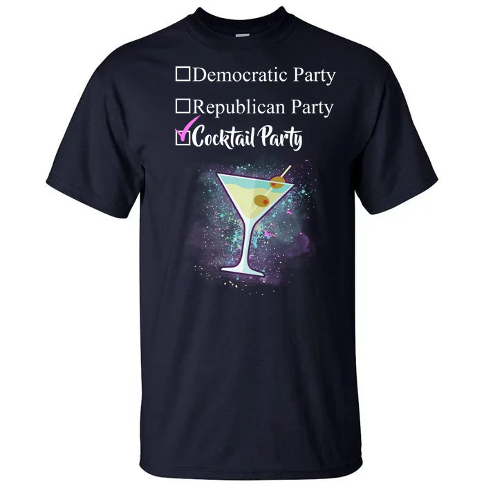 Democratic Republican Wine Party Tall T-Shirt