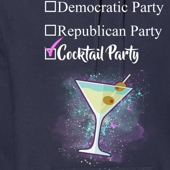 Democratic Republican Wine Party Premium Hoodie