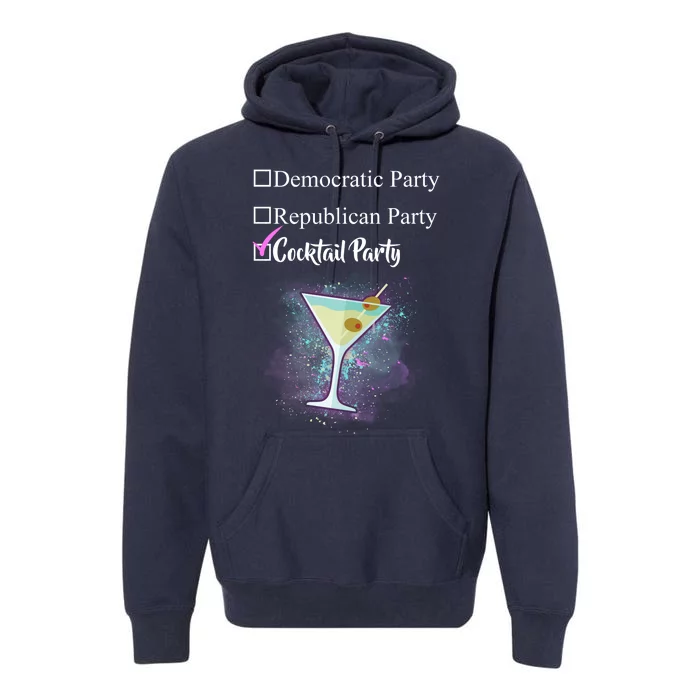 Democratic Republican Wine Party Premium Hoodie