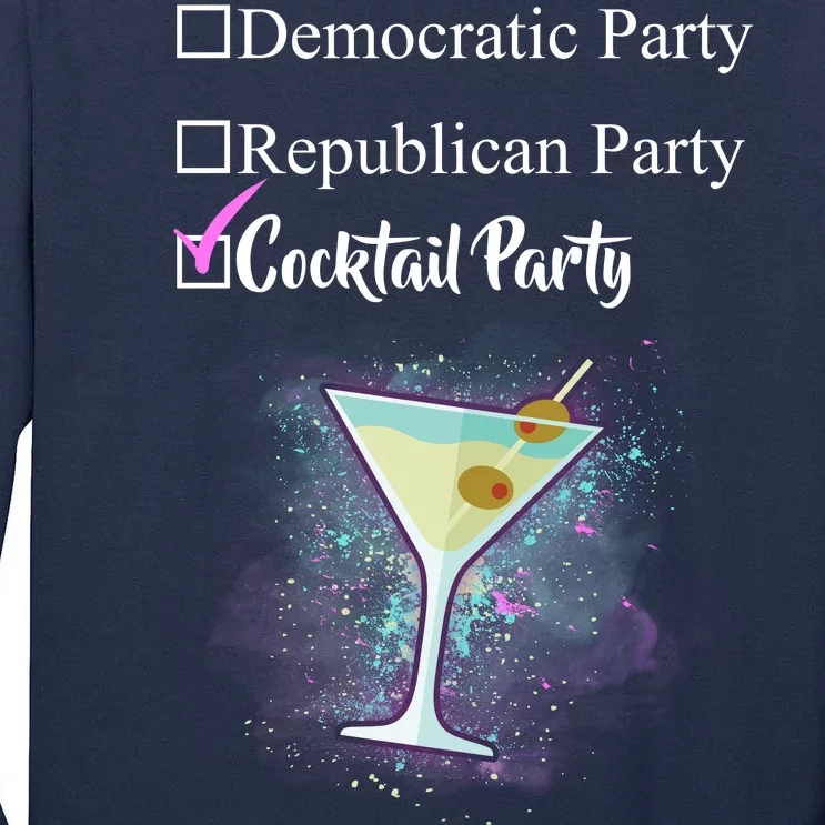 Democratic Republican Wine Party Tall Long Sleeve T-Shirt