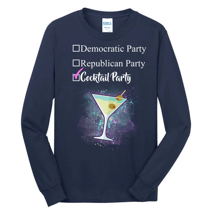 Democratic Republican Wine Party Tall Long Sleeve T-Shirt