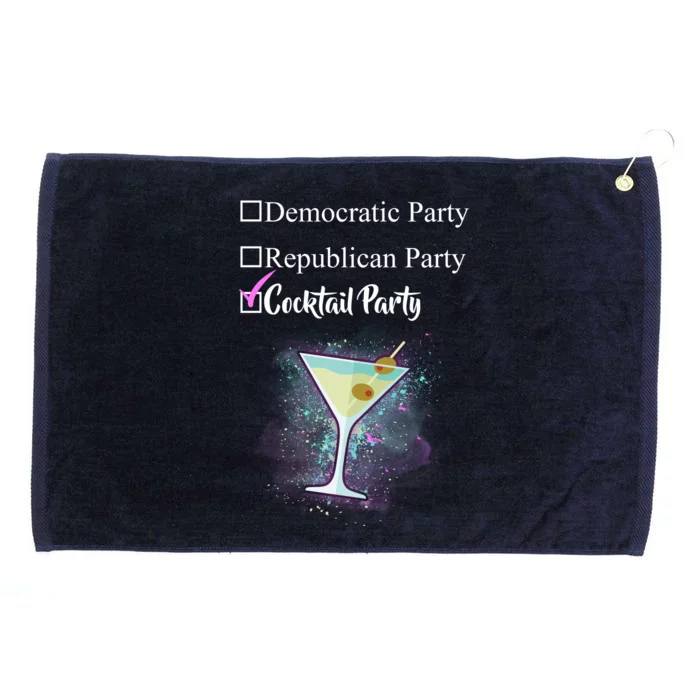 Democratic Republican Wine Party Grommeted Golf Towel