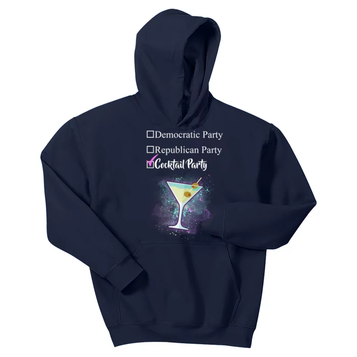 Democratic Republican Wine Party Kids Hoodie