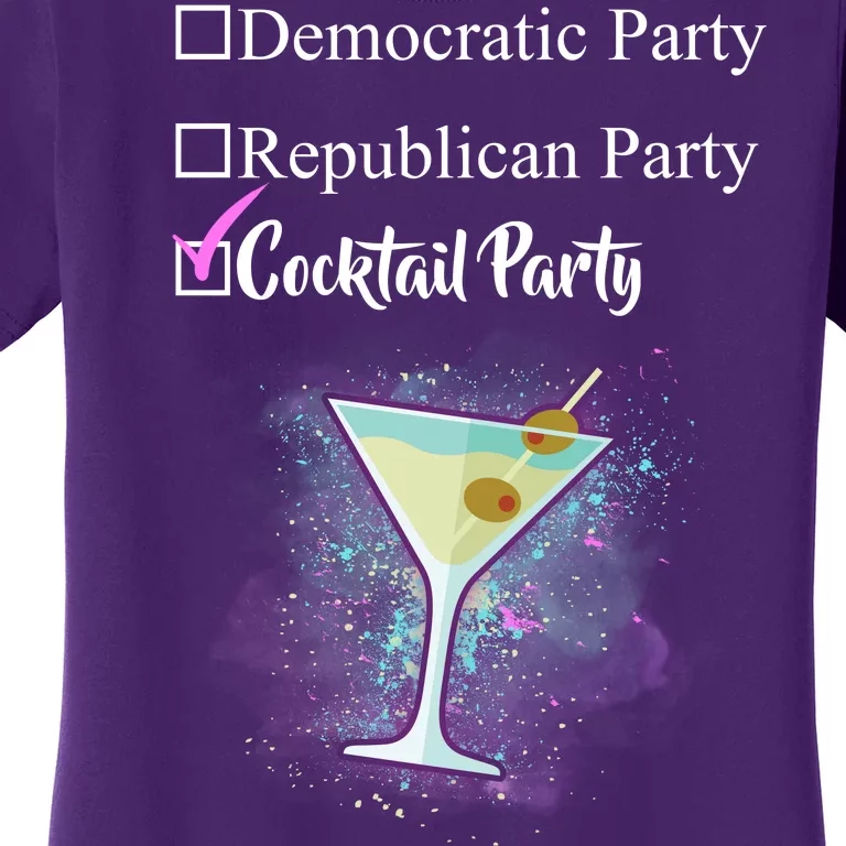 Democratic Republican Wine Party Women's T-Shirt