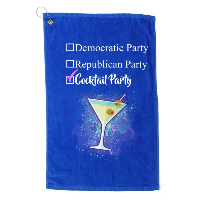 Democratic Republican Wine Party Platinum Collection Golf Towel