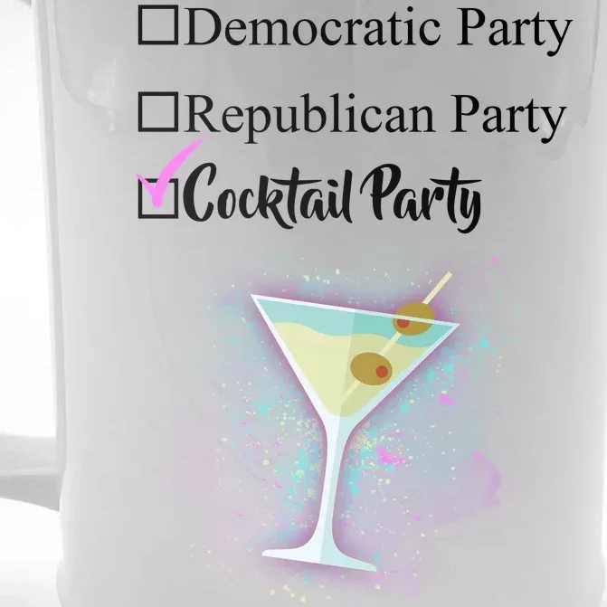 Democratic Republican Wine Party Front & Back Beer Stein