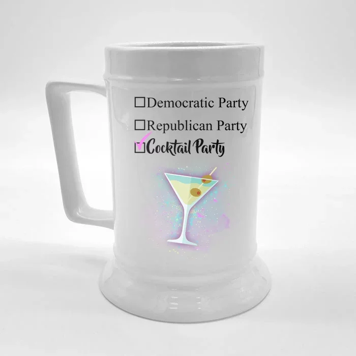 Democratic Republican Wine Party Front & Back Beer Stein